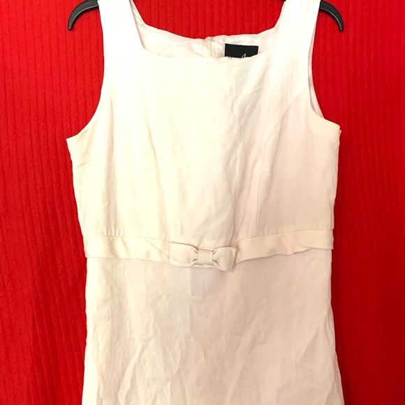 Vintage Pink Linen Midi Dress Size 14 - Picture 4 of 14